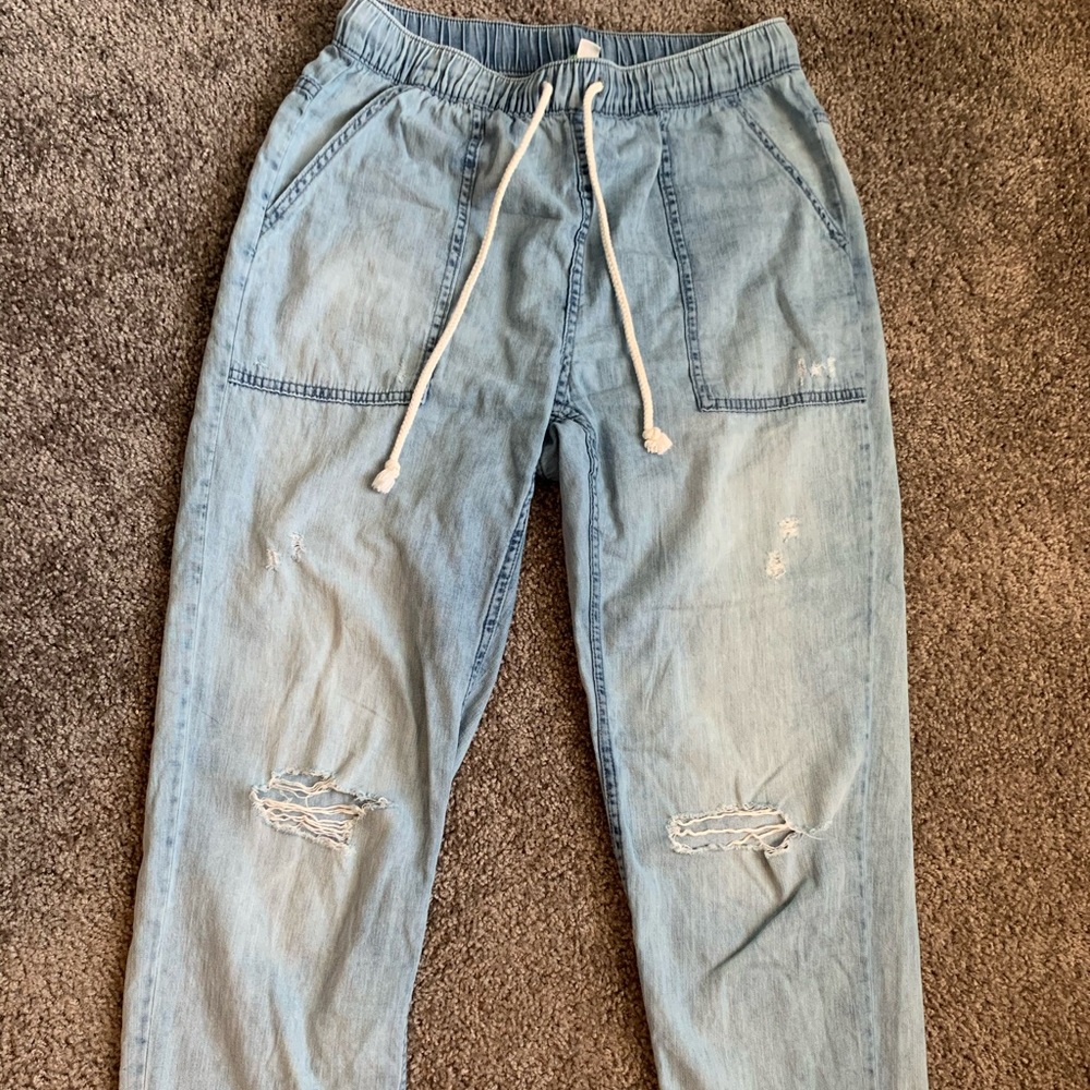 Aerie distressed joggers